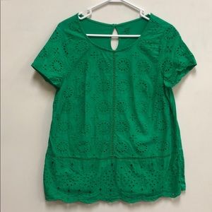 Crown and Ivy Eyelet Tee